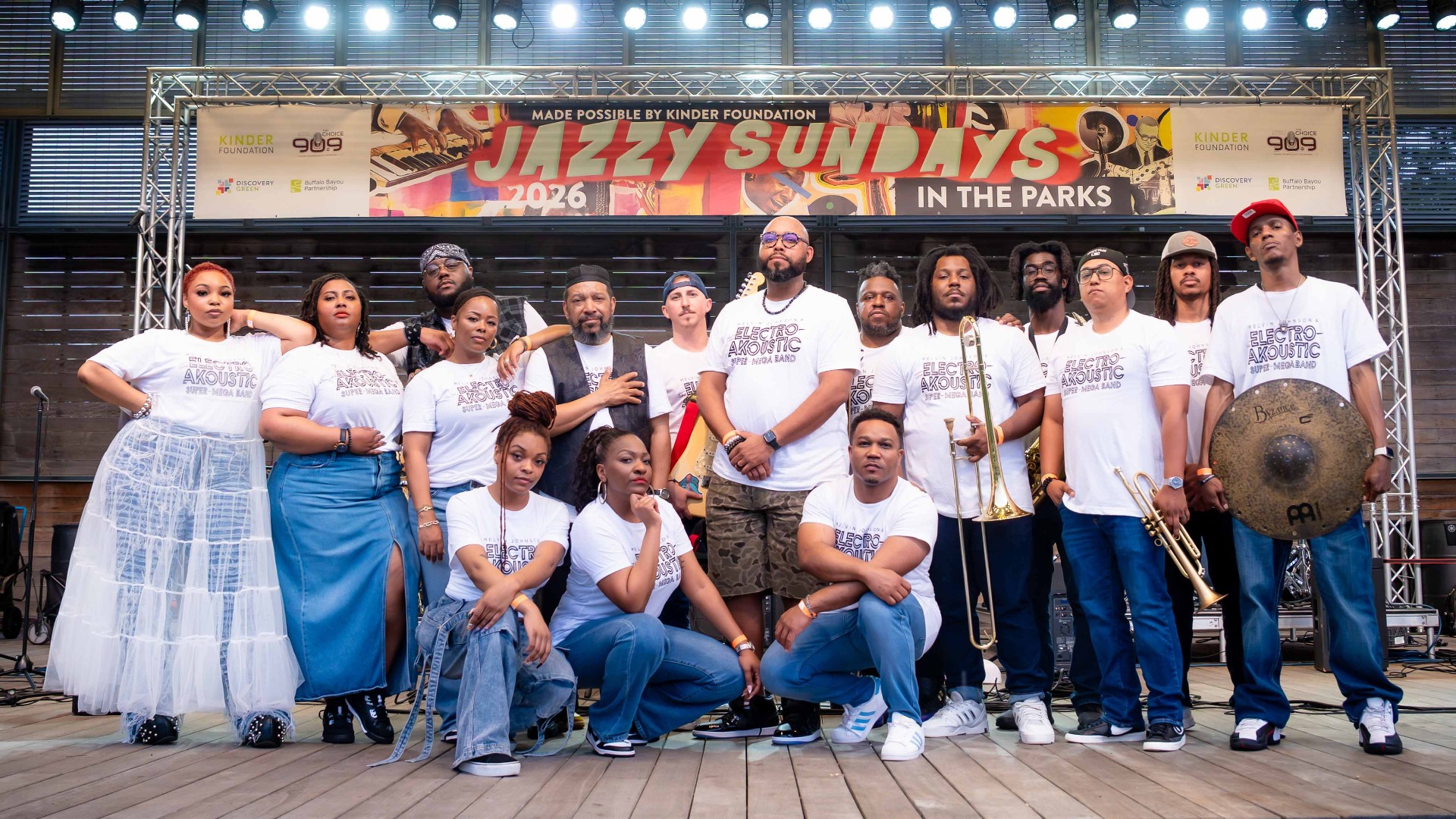 Jazzy Sundays performance — full band on stage